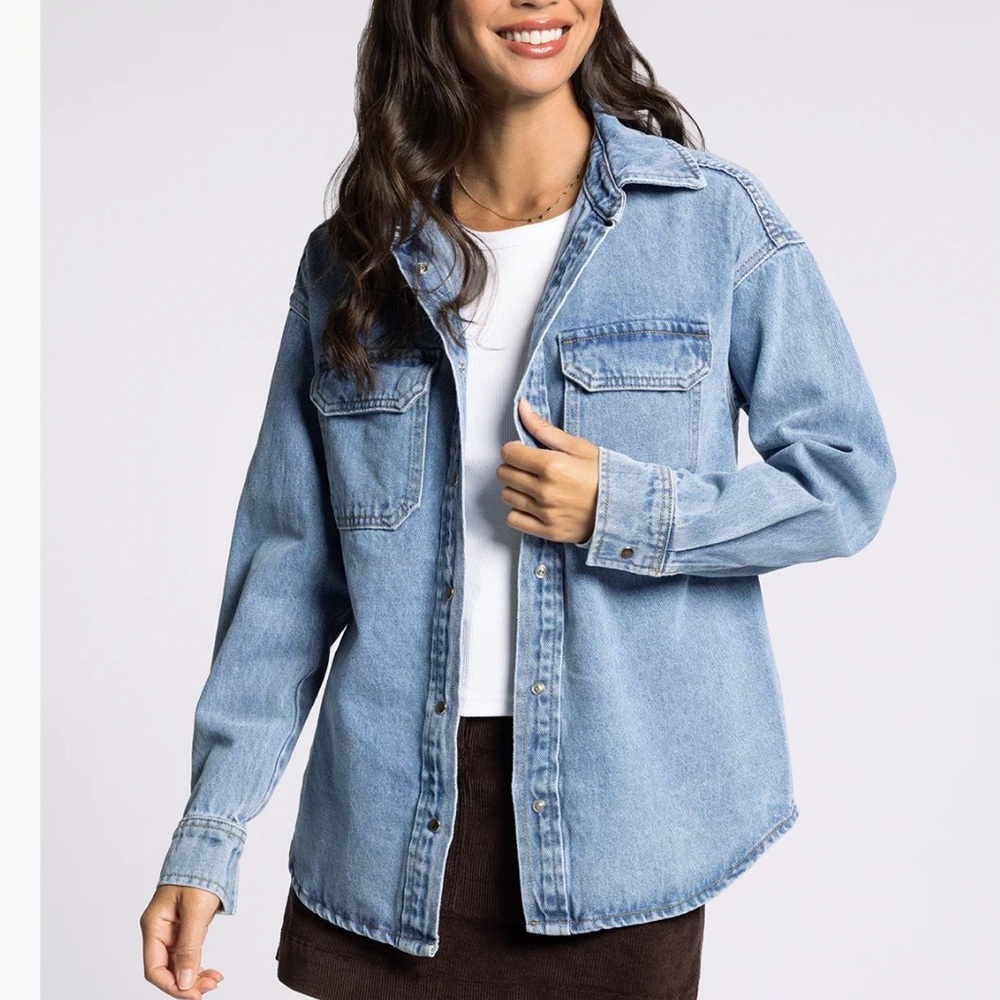 Thread & Supply “Etta” Button Down Denim “Shacket” | NWT - Boutique Find